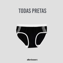Cuecas Slip Algodão Genuíno - Pack 3 unidades