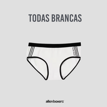 Cuecas Slip Algodão Genuíno - Pack 3 unidades