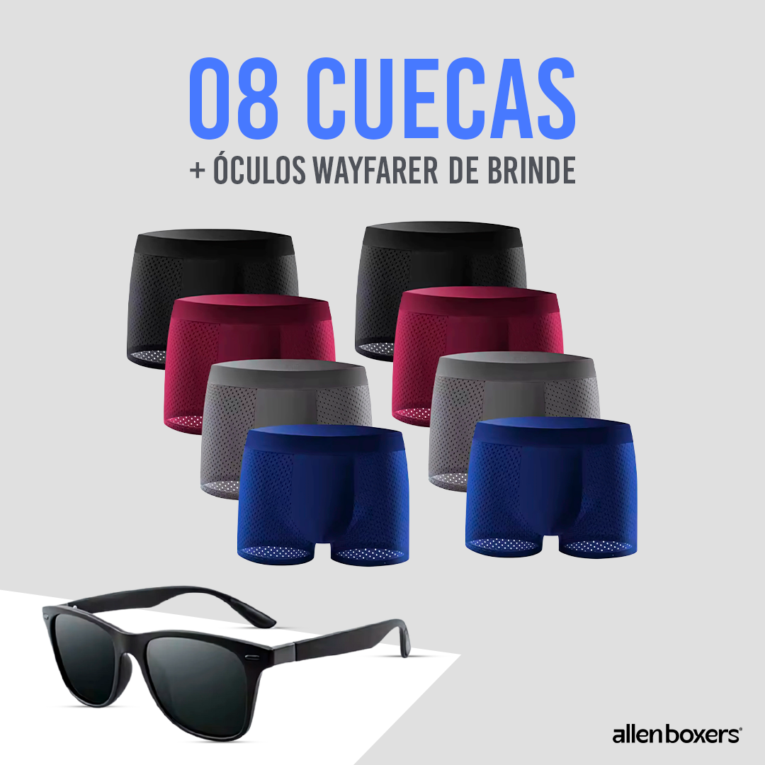 Pack 08 peças Bamboo Wear + Óculos Wayfarer de Brinde