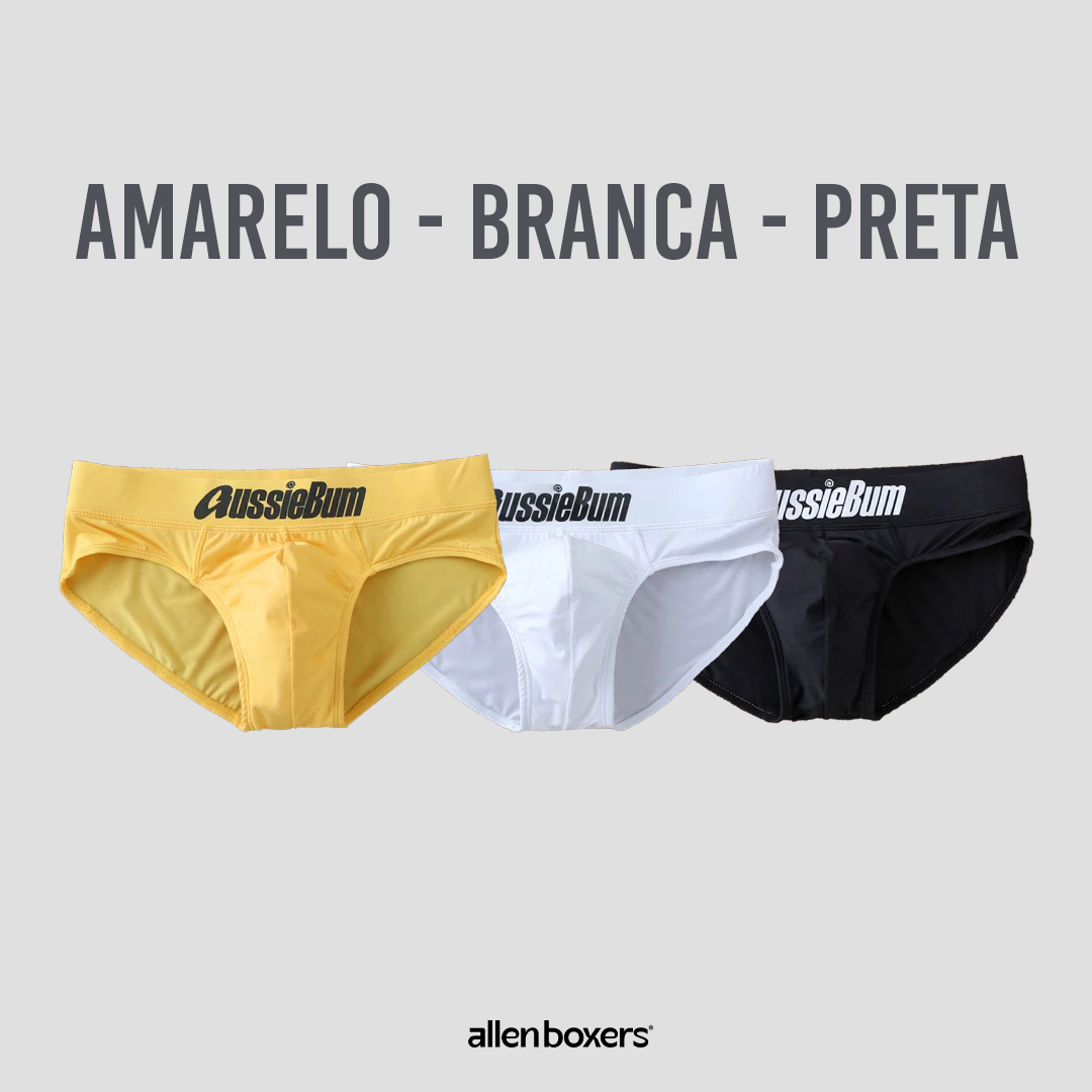 Cueca Slip Low Rise Confortável - Pack 3 Unidades