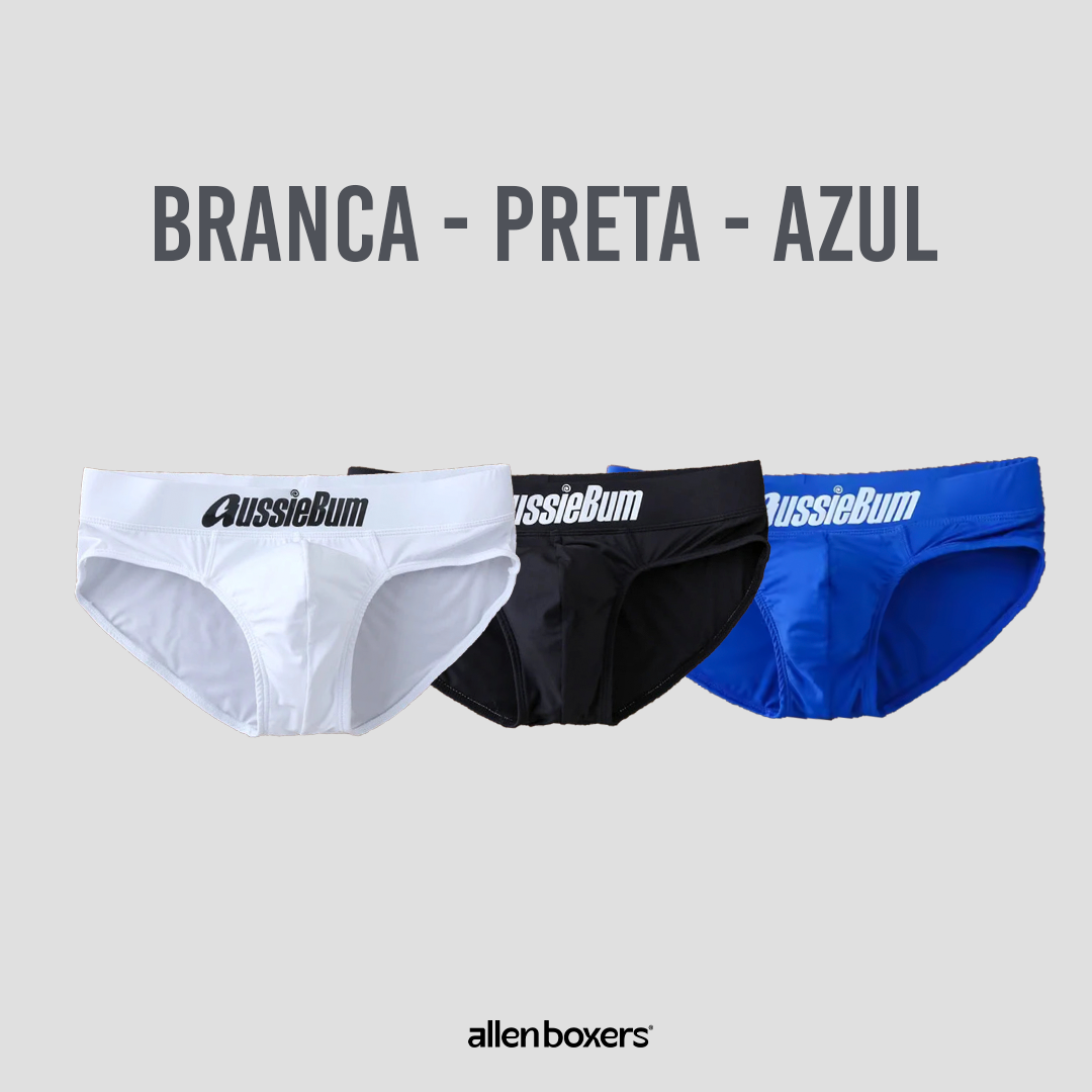 Cueca Slip Low Rise Confortável - Pack 3 Unidades