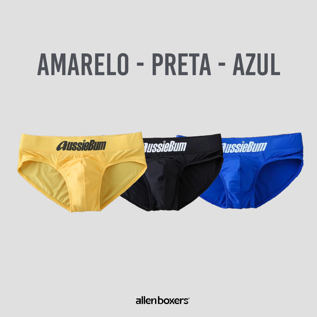 Cueca Slip Low Rise Confortável - Pack 3 Unidades