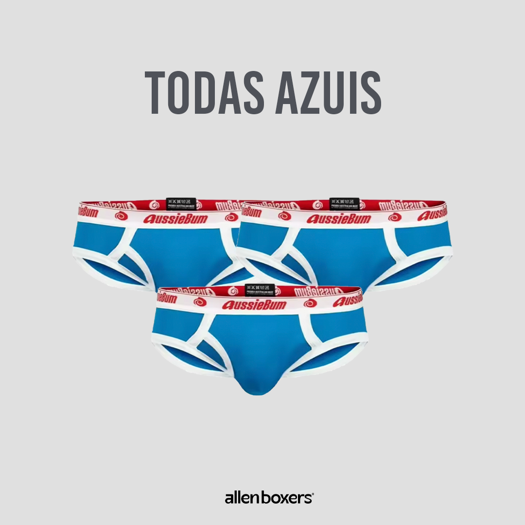 Cueca Slip Aussiebum - Pack 3 unidades
