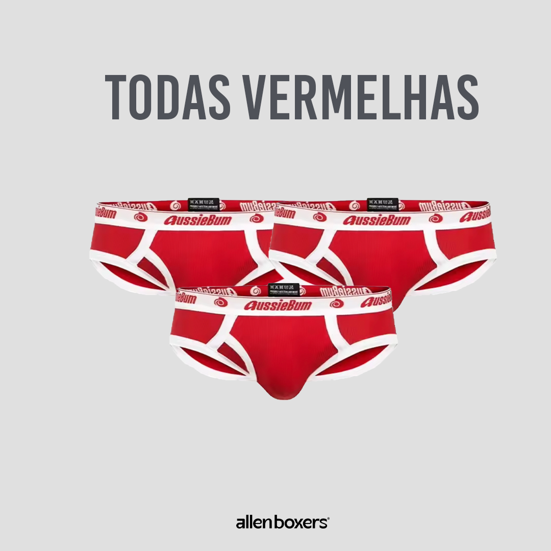 Cueca Slip Aussiebum - Pack 3 unidades