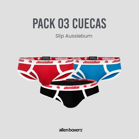 Cueca Slip Aussiebum - Pack 3 unidades