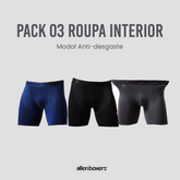 Roupa Interior Modal Anti-desgaste - Pack 3 Unidades