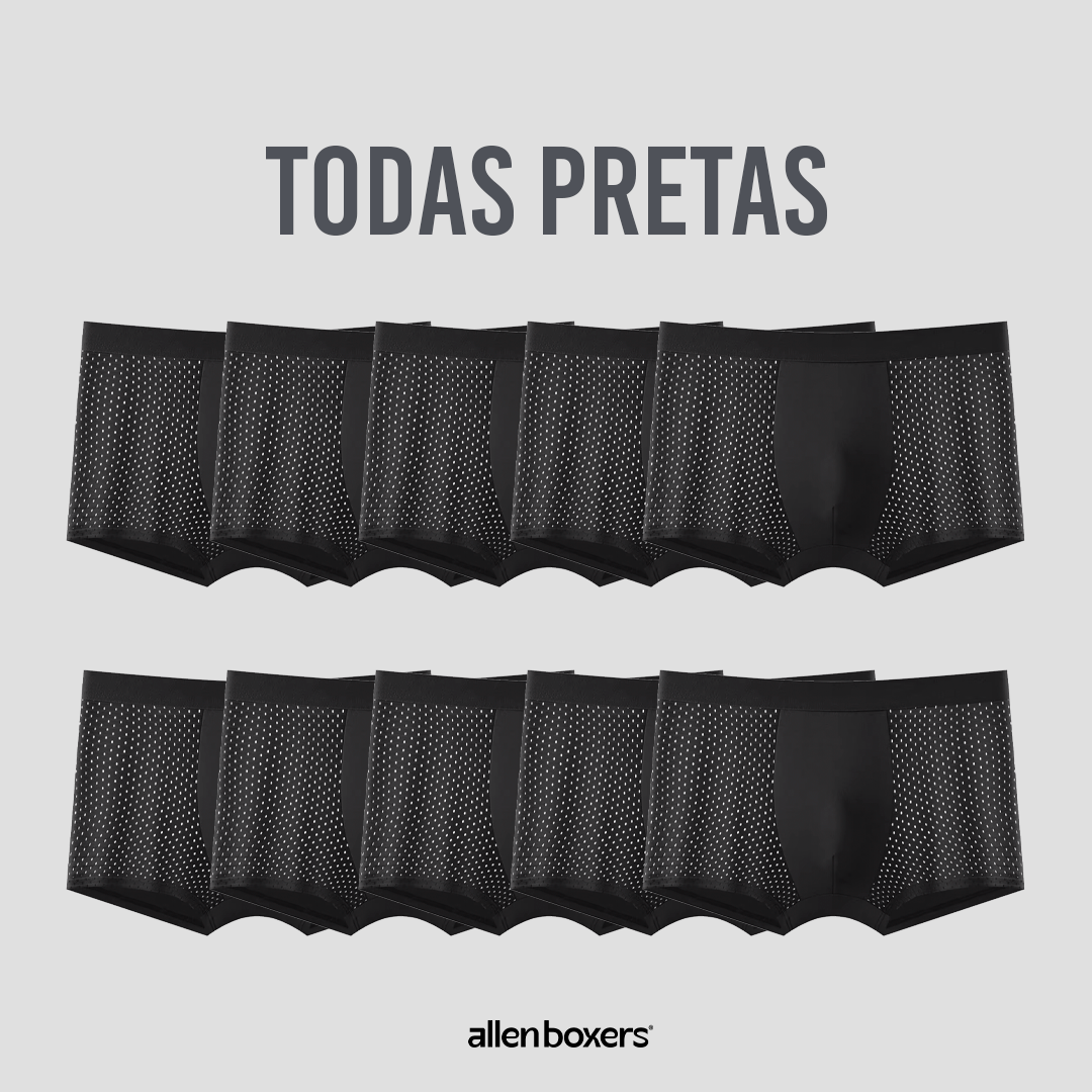 Kit Cuecas Premium Respiráveis - Compre 5 Leve 10