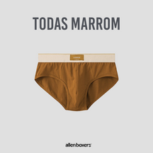 Cueca Slip de Algodão Genuíno- Pack 3 Unidades