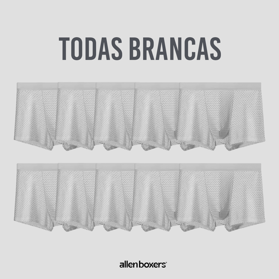 Kit Cuecas Premium Respiráveis - Compre 5 Leve 10
