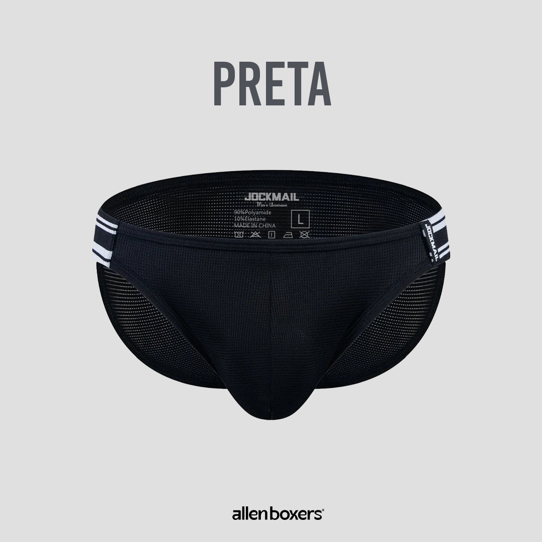 Cueca Sexy Malha de Nylon Slip - Pack 2 Unidades
