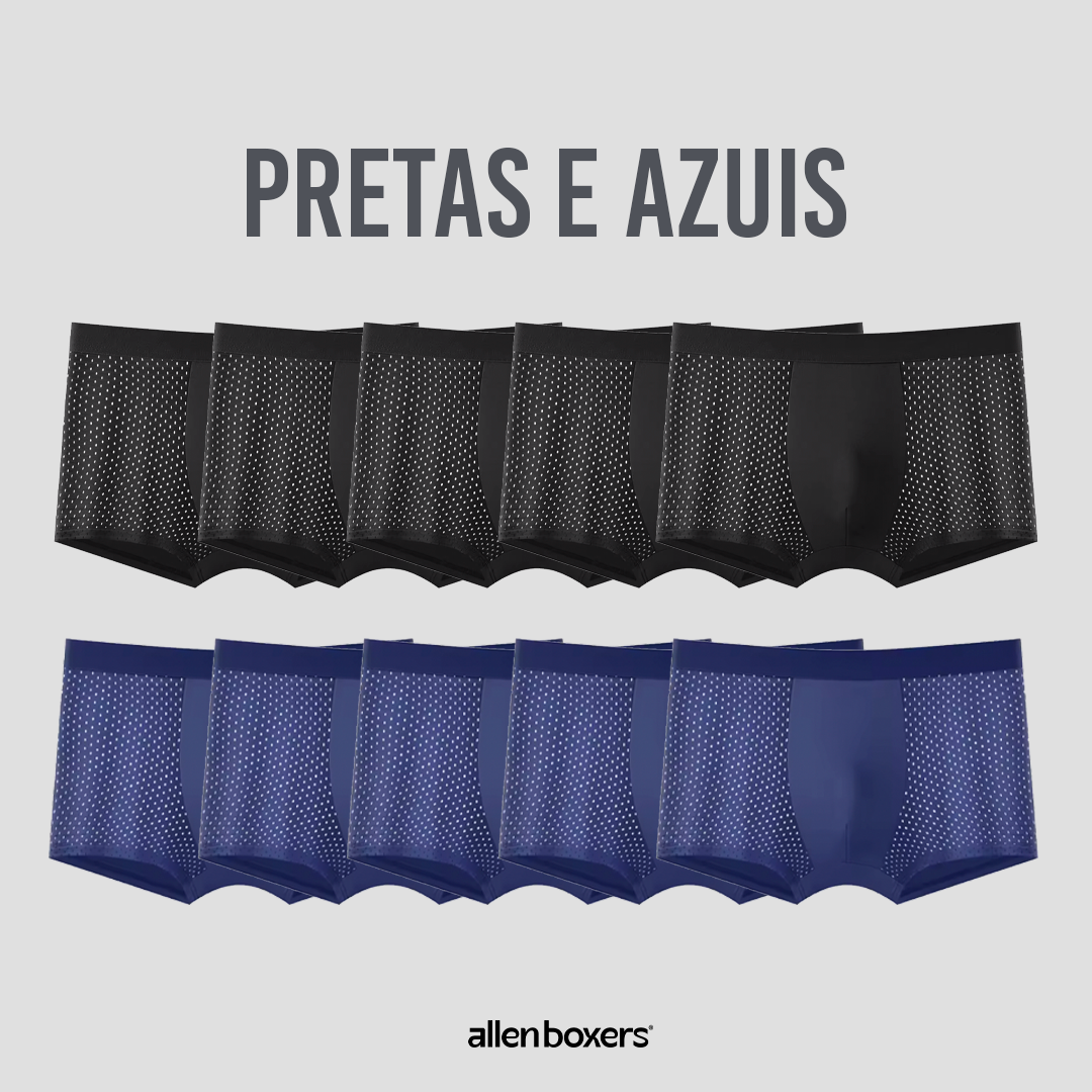 Kit Cuecas Premium Respiráveis - Compre 5 Leve 10