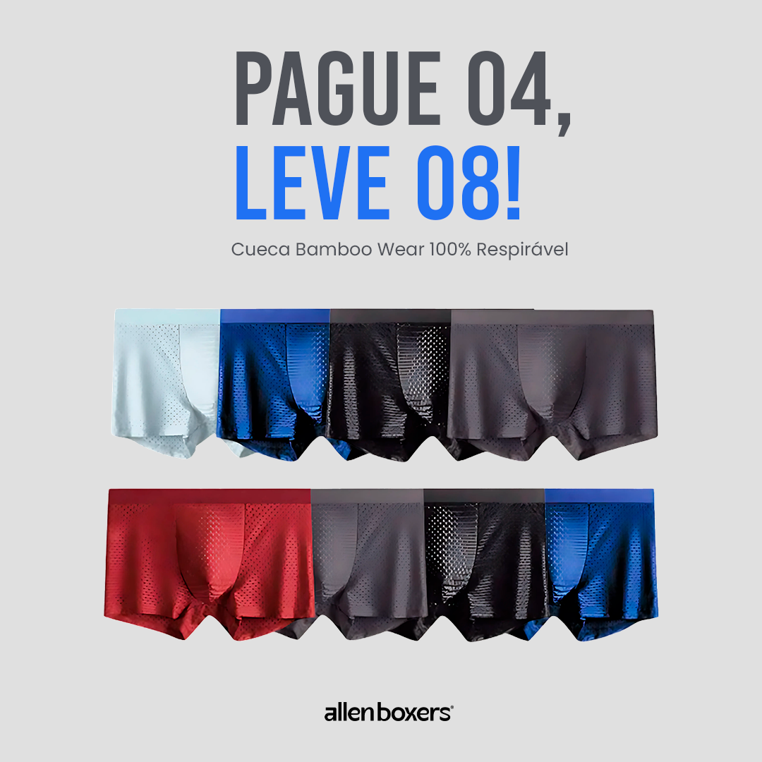 Cueca Bamboo Wear - Pague 4 Leve 8