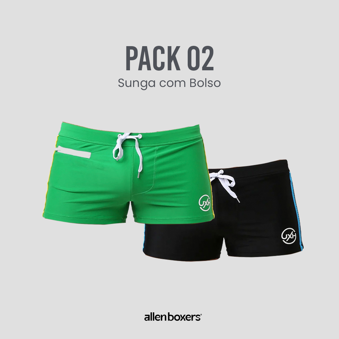 Sunga com Bolso - Pack 2 Unidades
