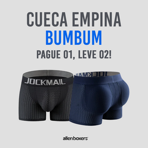 Cueca Empina Bumbum Respirável - Pague 1 Leve 2