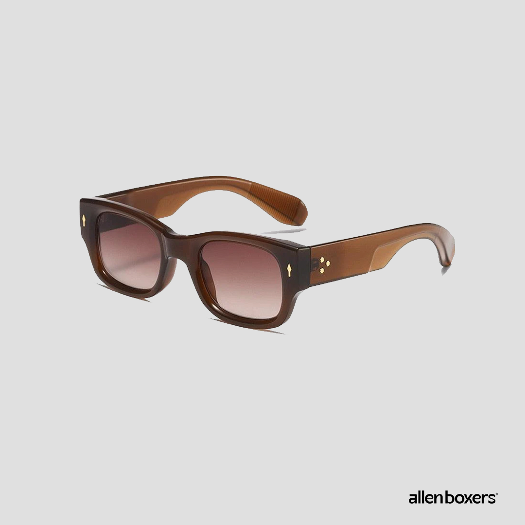 Óculos De Sol Quadrado Vintage Unissex Uv400 Double Oliver