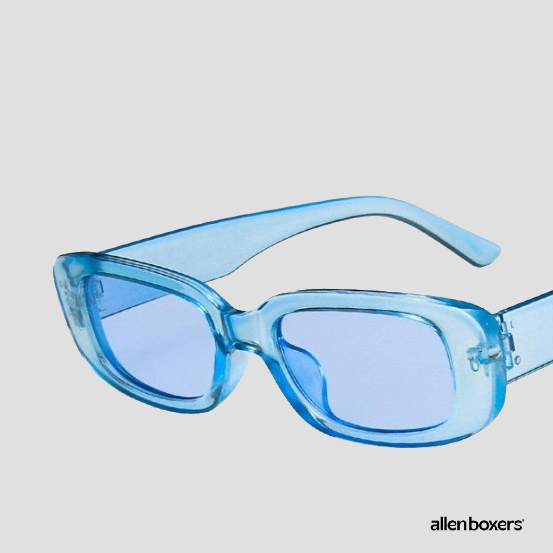 Óculos De Sol Retrô Unissex Retangular Uv400