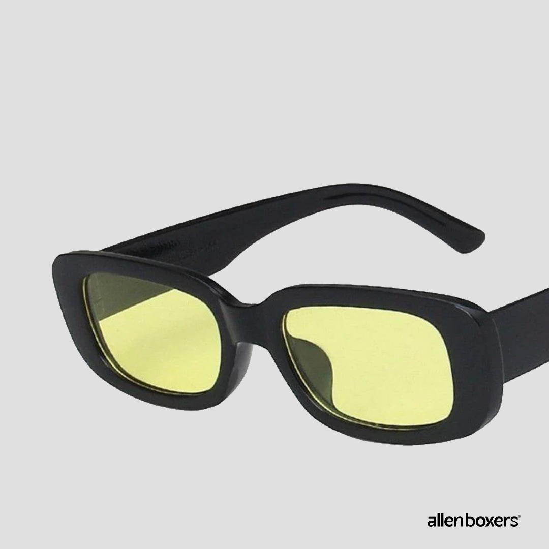 Óculos De Sol Retrô Unissex Retangular Uv400