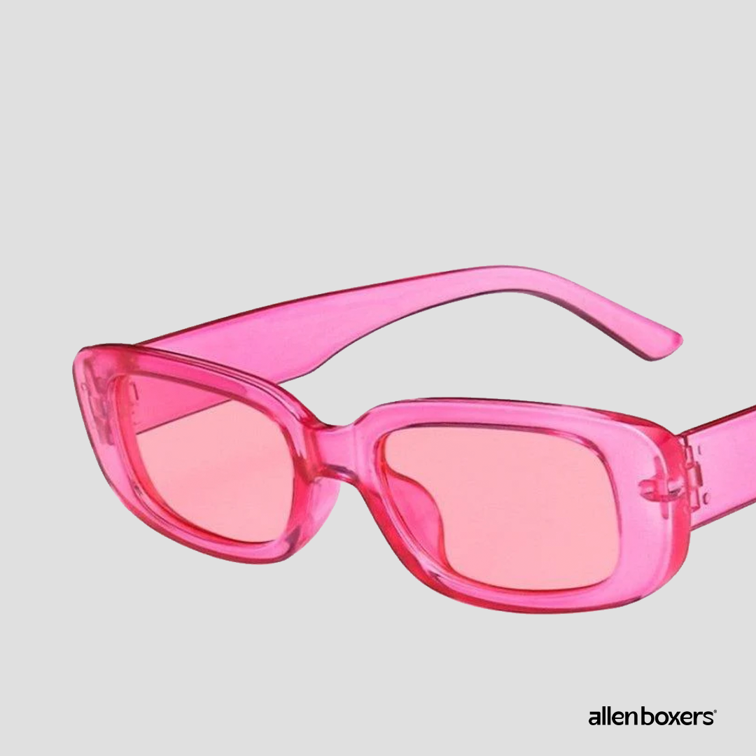 Óculos De Sol Retrô Unissex Retangular Uv400