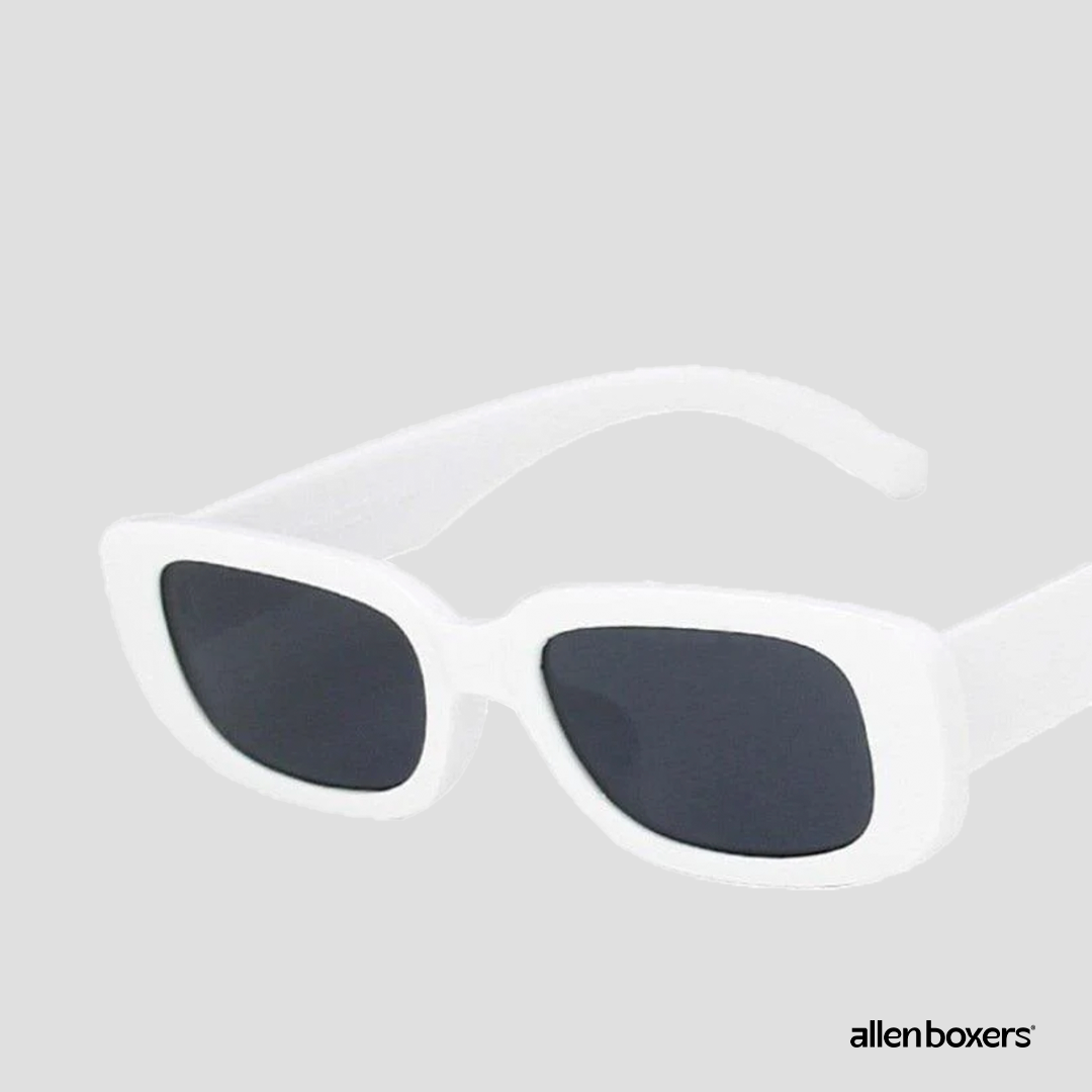 Óculos De Sol Retrô Unissex Retangular Uv400