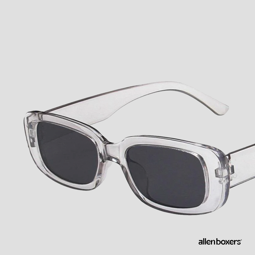 Óculos De Sol Retrô Unissex Retangular Uv400