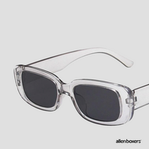 Óculos De Sol Retrô Unissex Retangular Uv400