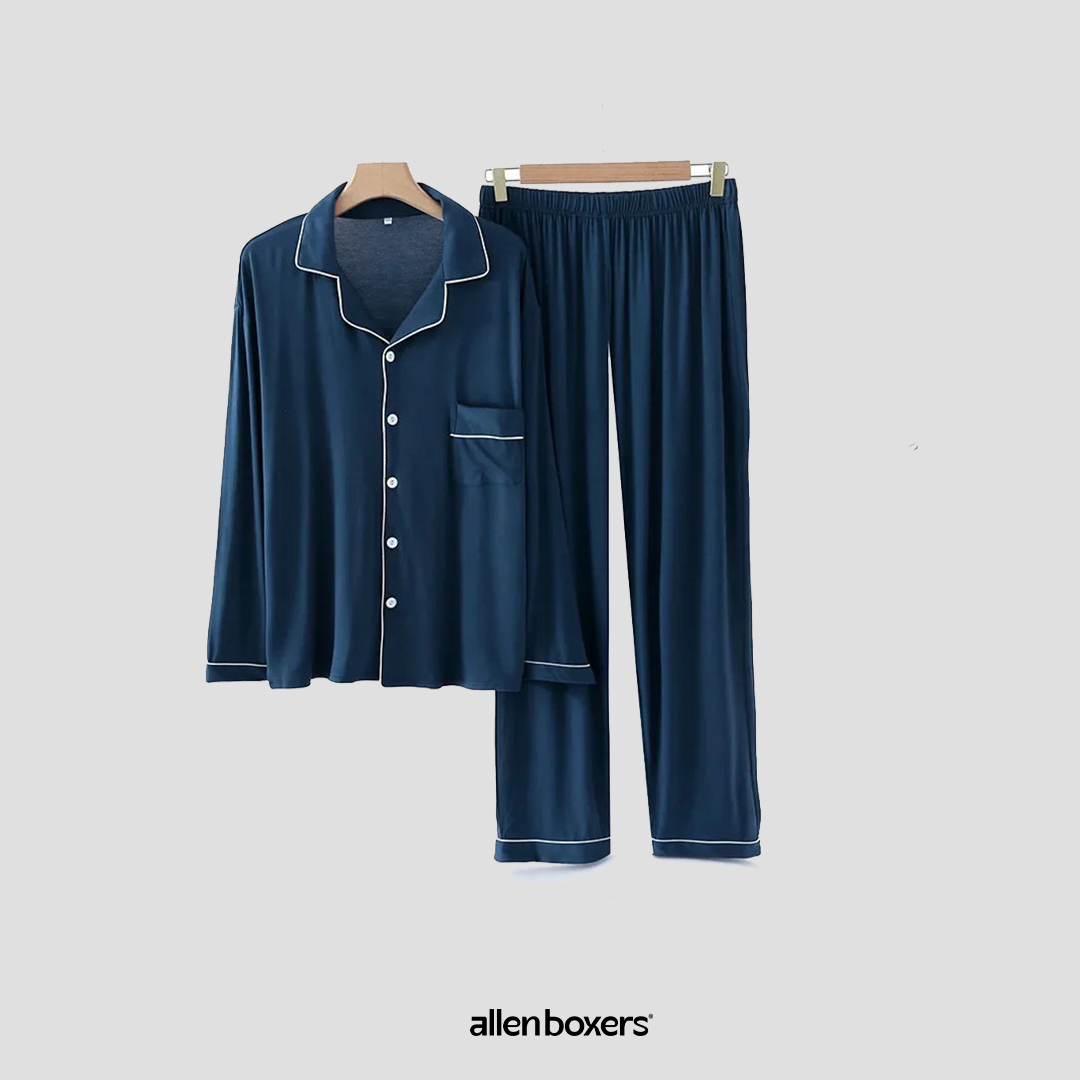Conjuntos de Pijama Com Manga Comprida Estilo Primavera e Outono