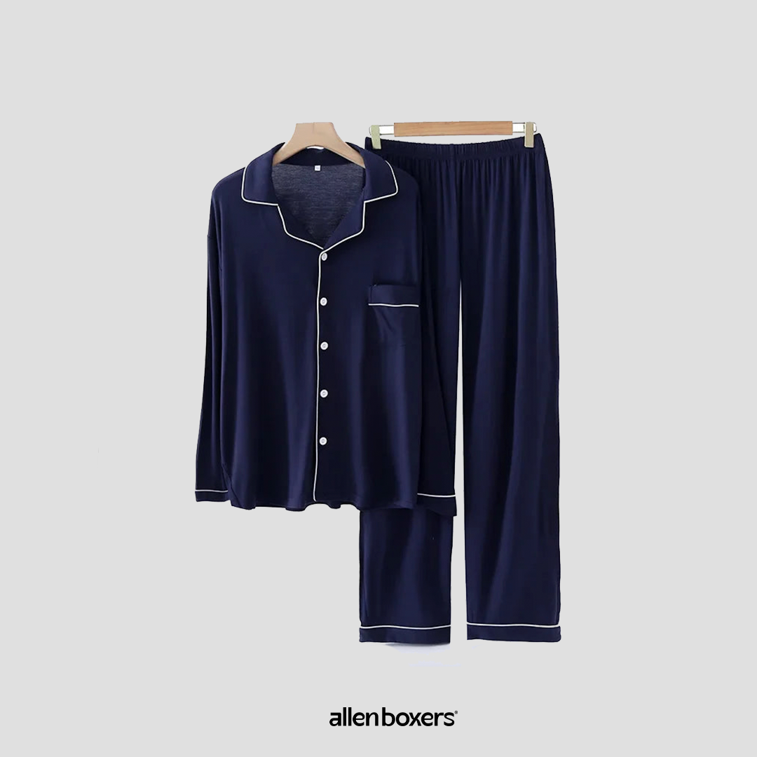 Conjuntos de Pijama Com Manga Comprida Estilo Primavera e Outono