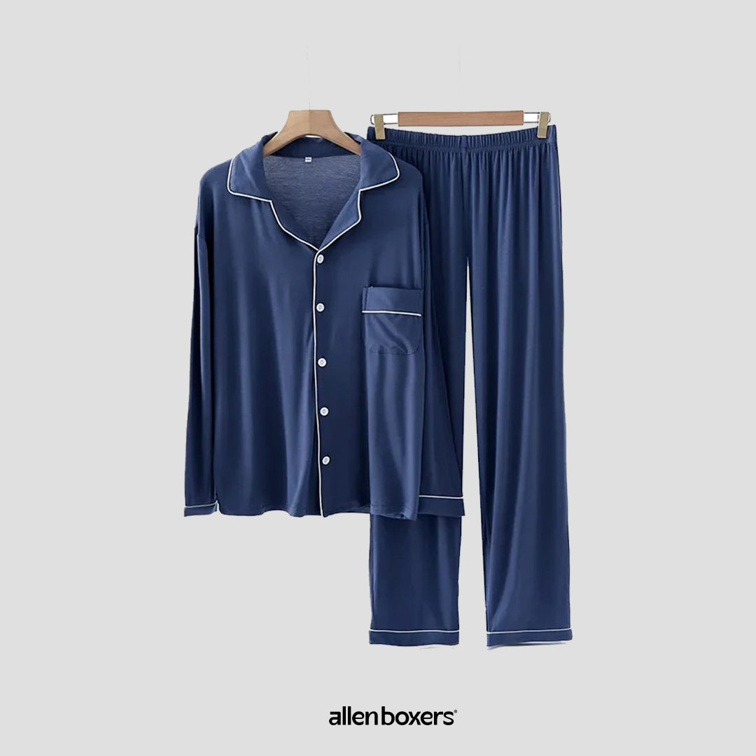 Conjuntos de Pijama Com Manga Comprida Estilo Primavera e Outono