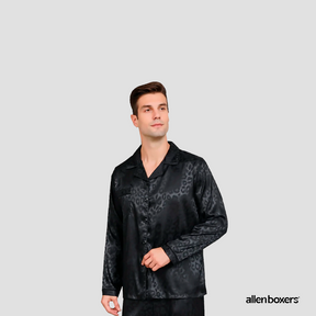 Pijama de Gelo Manga Longa Masculino - Cardigã Fino Casual