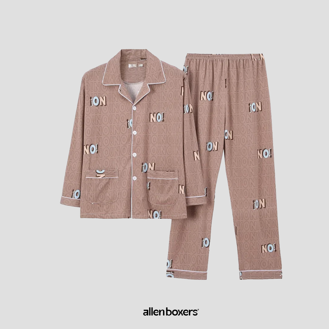 Conjunto de Pijama Estilo Coreano com Manga Comprida