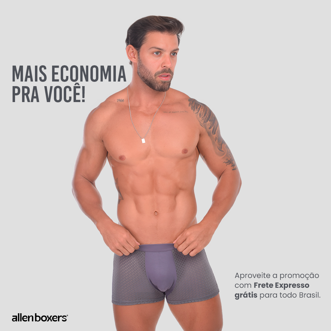 5 Cuecas Bamboo Wear + 5 Meias Respiráveis
