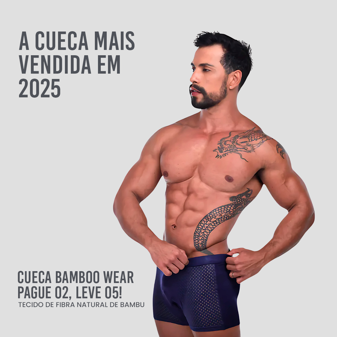 Cueca Bamboo Wear - Pack 05 peças