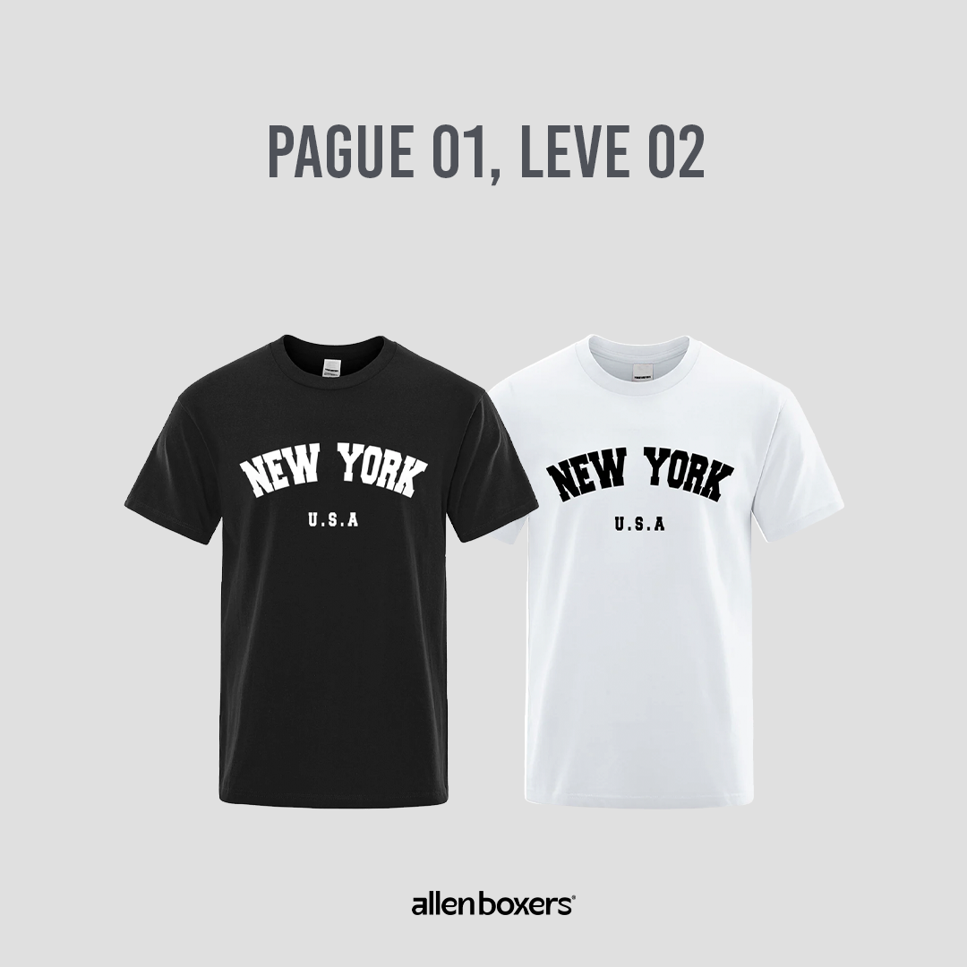 Camisas New York - Pague 1 Leve 2 SOMENTE HOJE!