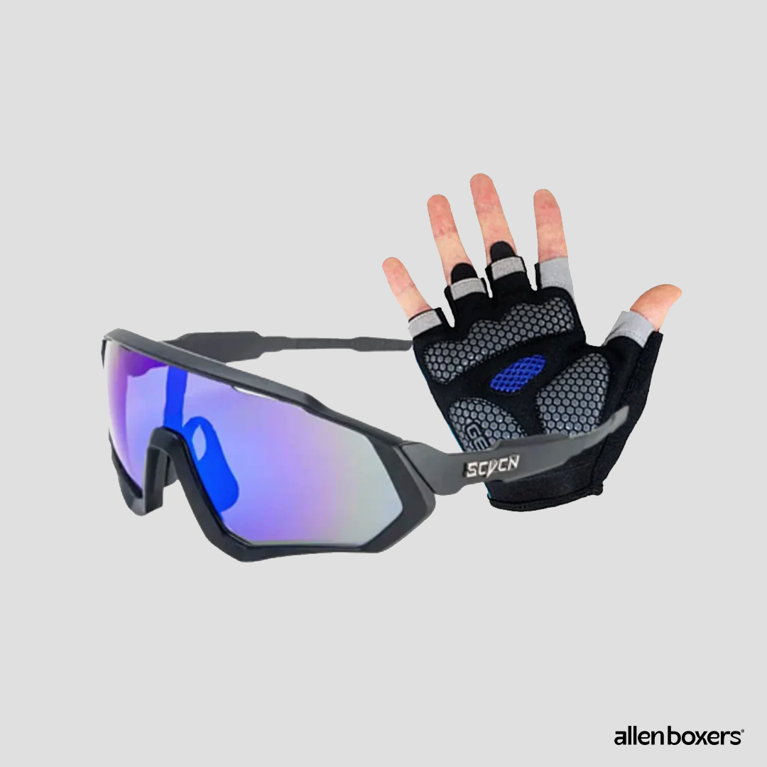 Óculos Aero Vision Ciclismo + Luvas Xtreme (Brinde)
