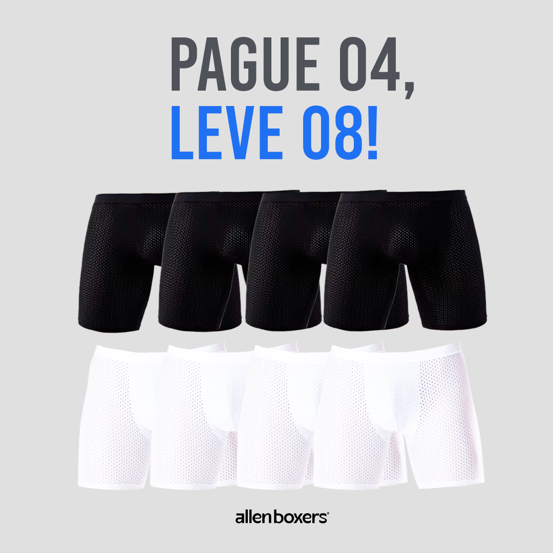 Cuecas Bamboo Wear Ciclista - Pack com 8 peças