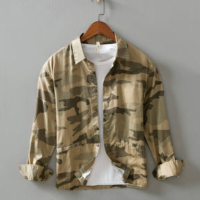 Camisa de Botão Camuflada