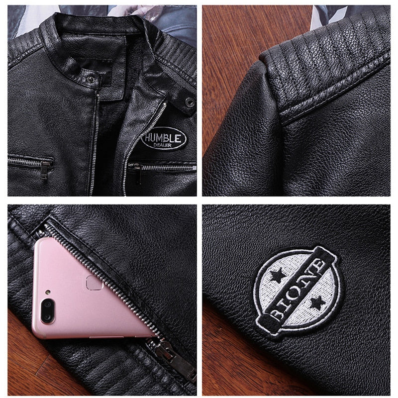 Jaqueta de Couro Masculina - Boss