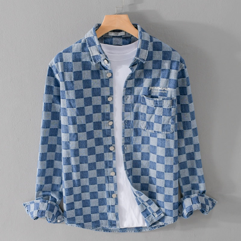 Camisa de Botão Quadriculada - Allen Shirts