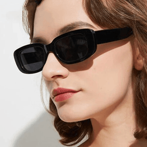 Óculos De Sol Retrô Unissex Retangular Uv400
